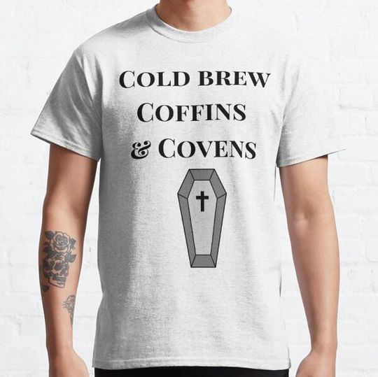 Discover Cold Brew Coffins and Covens T-shirts