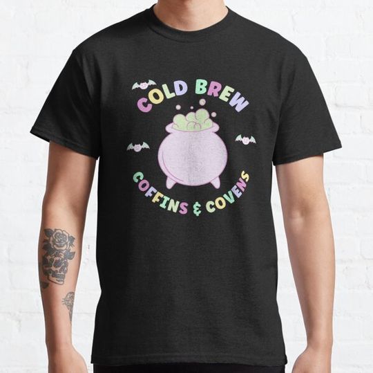 Discover Cold Brew Coffins and Covens, Pastel Goth T-shirts