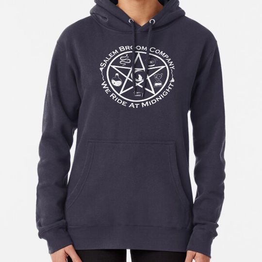 Discover Salem Broom Company We Ride At Midnight Halloween Witch Hoodies