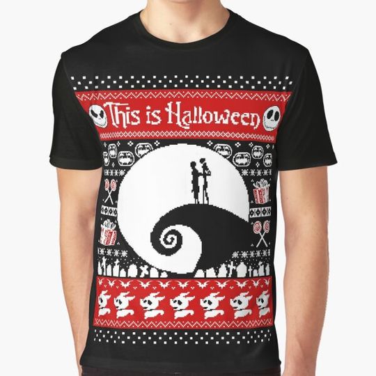 Discover Ugly Sweater Nightmare Before Christmas T-shirts