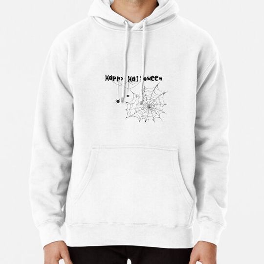 Discover Happy Halloween Spider Web Hoodies