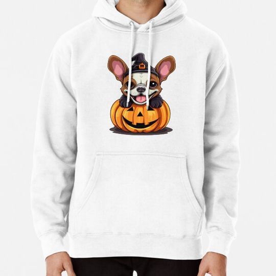 Discover Bulldog Halloween Pumpkin Hoodies