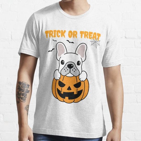 Discover Halloween trick or treat cute french bulldog T-shirts