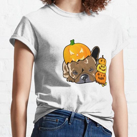 Discover Halloween french bulldog funny pumpkin T-shirts