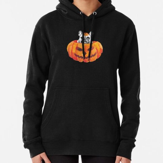 Discover French Bulldog Dog Happy Halloween Pumpkin Hoodies