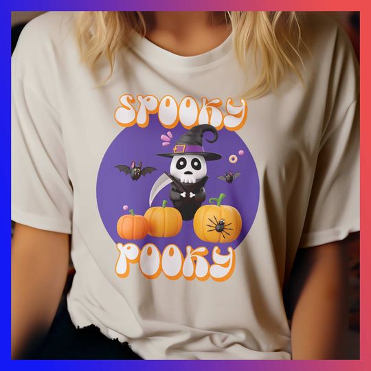 Discover Spooky Pooky Death Halloween Shirt, Gift