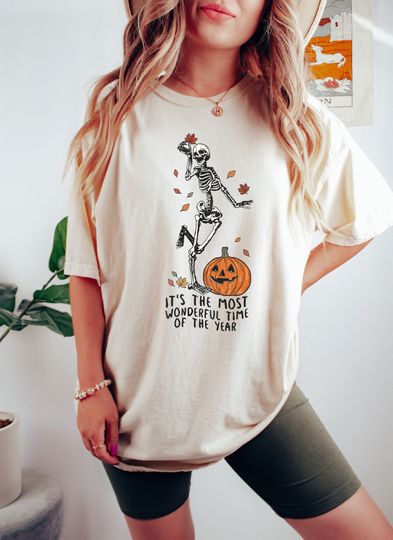 Discover It's the most wonderful time, Halloween Shirt, Witch TShirt, Gift For Halloween, iprintasty halloween, Skeleton Fall Halloween,Pumpkin Shirt