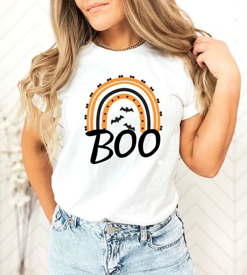 Discover Halloween Rainbow Pumpkin Season Shirt