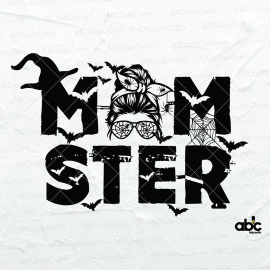 Discover Momster Halloween Svg