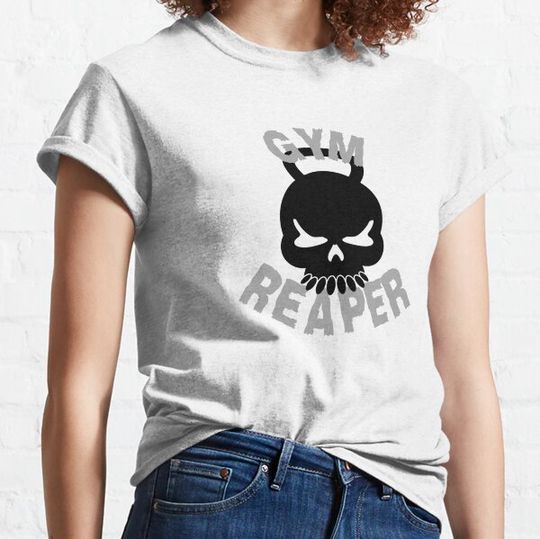 Discover Grim Gym Reaper Halloween weight lifting T-shirts