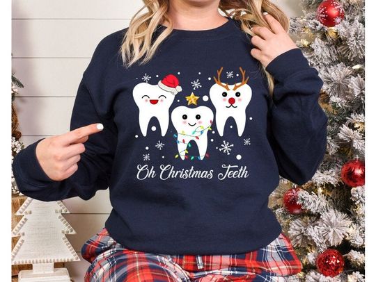 Discover Christmas Dental Shirts Unisex Heavy Blend Crewneck Sweatshirt