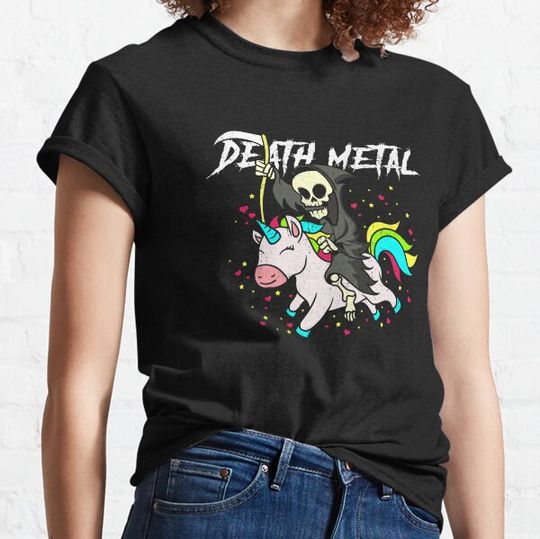 Discover Death Metal Unicorn T-shirts