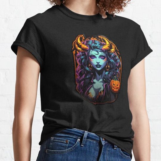 Discover Halloween Attractive Succubus Witch T-shirts