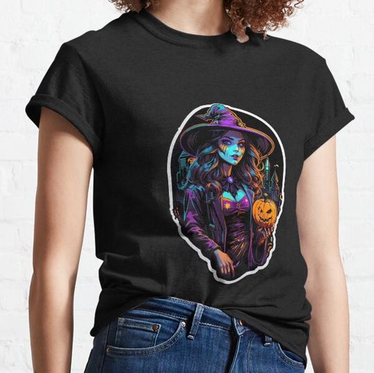 Discover Halloween Attractive Succubus Witch T-shirts