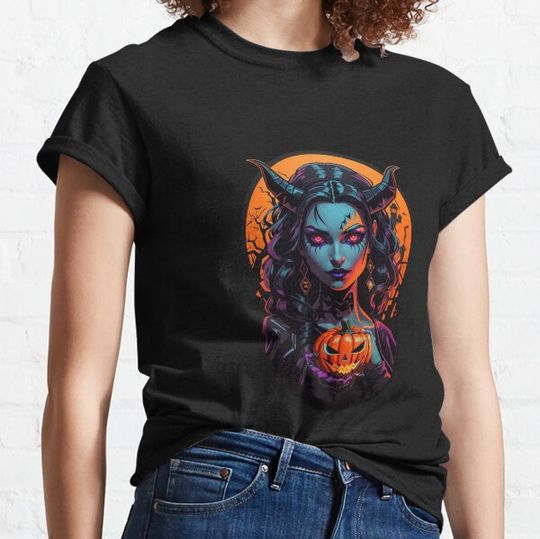 Discover Halloween Attractive Succubus Witch T-shirts