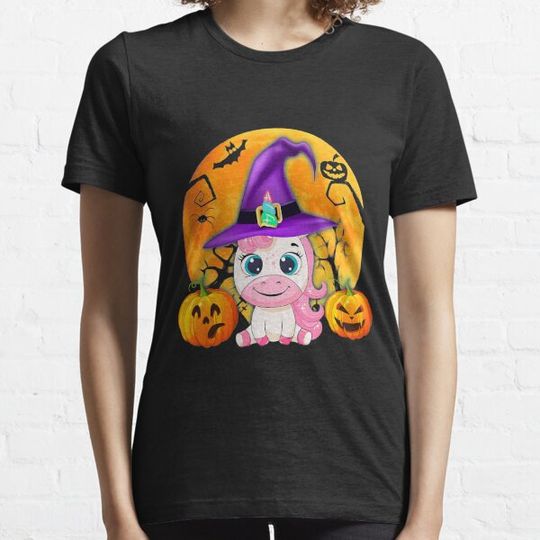 Discover Witchy Hat Unicorn Halloween T-shirts