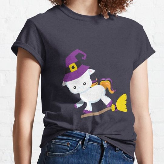 Discover Halloween costumes Cute Halloween Unicorn Witch baby unicorn T-shirts