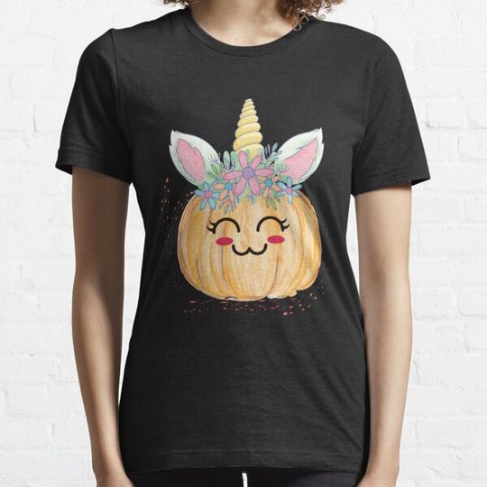 Discover cute unicorn pumpkin T-shirts