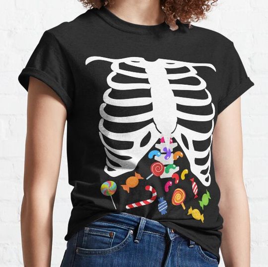 Discover Candy Skeleton Ribcage - Funny X-Ray Halloween T-shirts