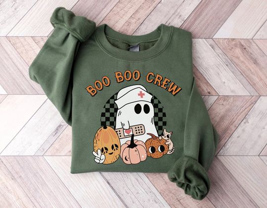 Discover Funny Halloween Nurse Shirt - Boo Boo Crew