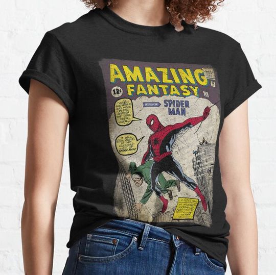 Discover Amazing Fantasy Spider Superhero Comic T-shirts