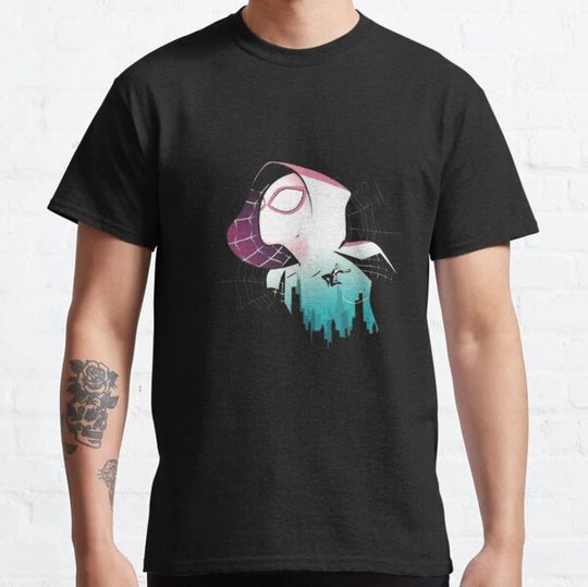 Discover Spider Gwen Special Edited Sticker T-shirts