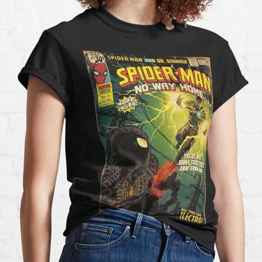 Discover No Way Home-spidey electro man T-shirts