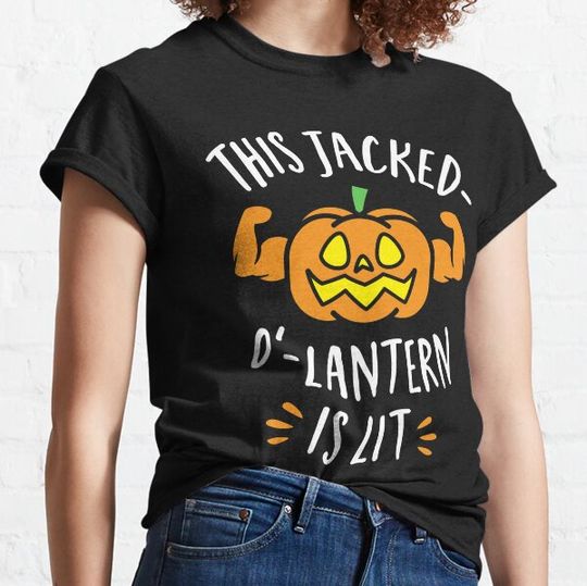 Discover This Jacked-O'-Lantern Is Lit T-shirts