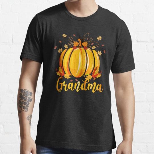 Discover Grandma Pumpkin Family Matching Cute Halloween Fall Leaves Sweatshirt T-shirts