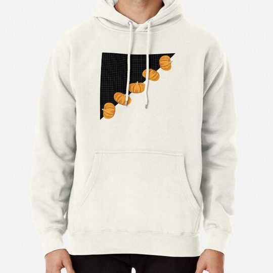 Discover Pattern : Diagonal Orange Pumpkin Hoodies