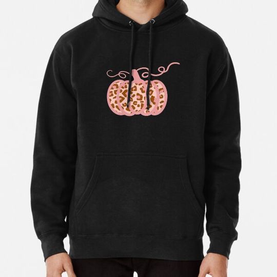 Discover Pink Leopard Pumpkin Hoodies