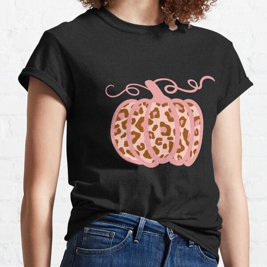 Discover Pink Leopard Pumpkin T-shirts