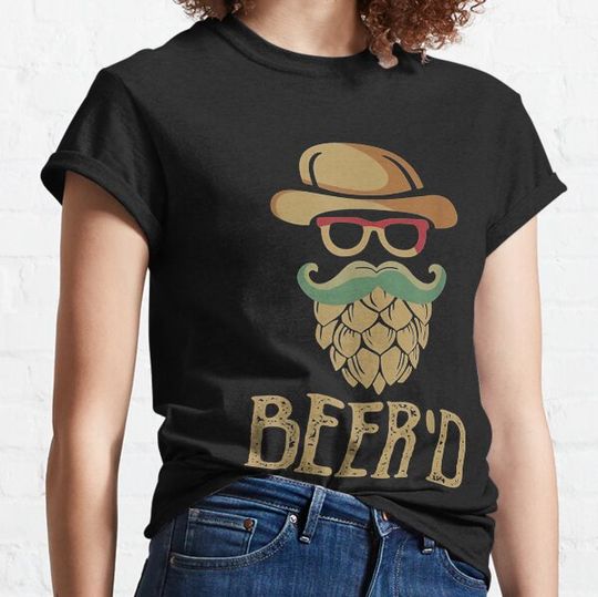 Discover Beer'd Vintage Beard For Craft Beer Lovers T-shirts