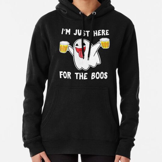 Discover I'm just here for the Boos Shirt Beer Drinking Halloween Hoodies