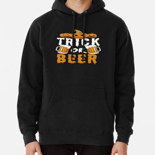 Discover Trick or Beer Halloween Drinking Adult Gag / Halloween 2020 Hoodies