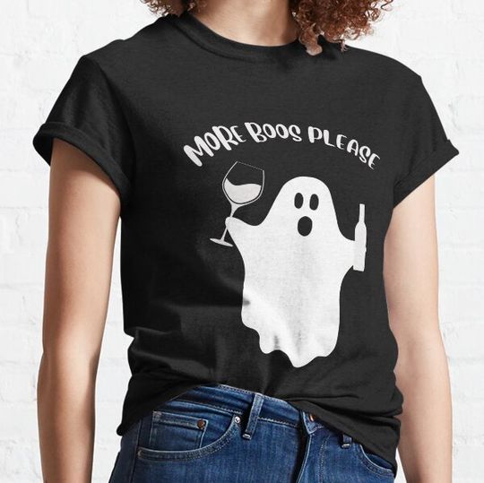 Discover More Boos Please Ghost Beer Funny Halloween Beer Drinking T-shirts