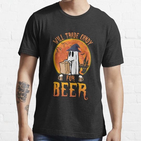 Discover Halloween- Will trade candy for beer Beer lover T-shirts