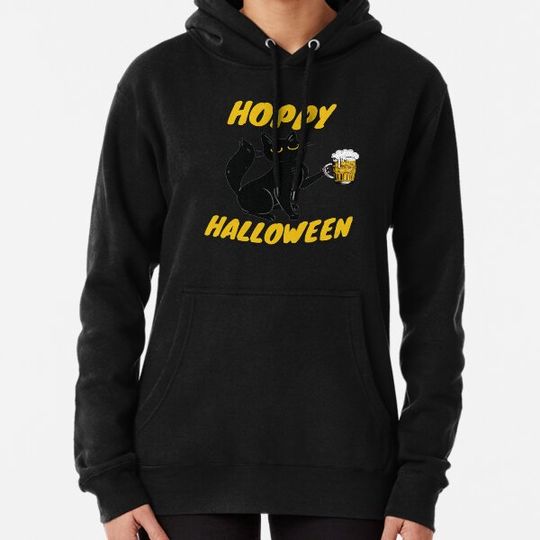 Discover Hoppy Halloween - Black Cat Beer Hoodies