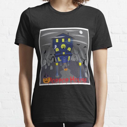 Discover Horror House, eat treats do tricks T-shirts