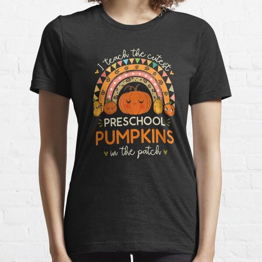 Discover I Teach the Cutest Preschool Pumpkin Halloween Pre-K Teacher T-Shirt T-shirts