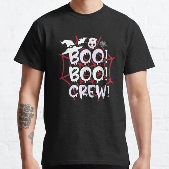 Discover Funny Halloween Boo Boo Crew Nurse | Halloween Costume | T-shirts