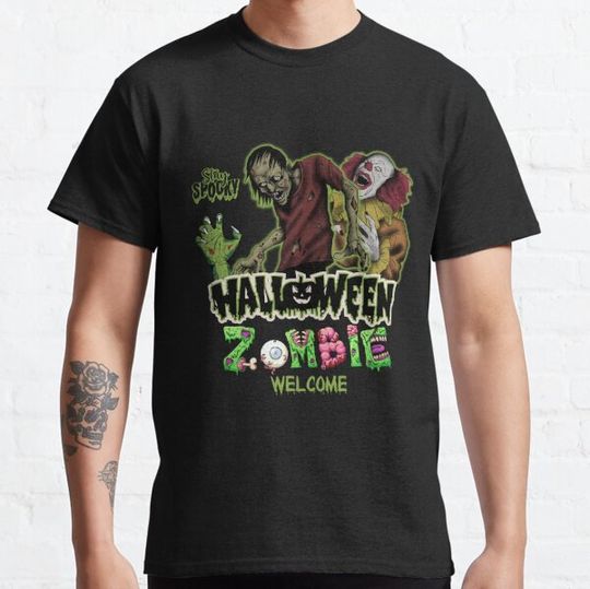 Discover Halloween Zombie Welcome T-shirts