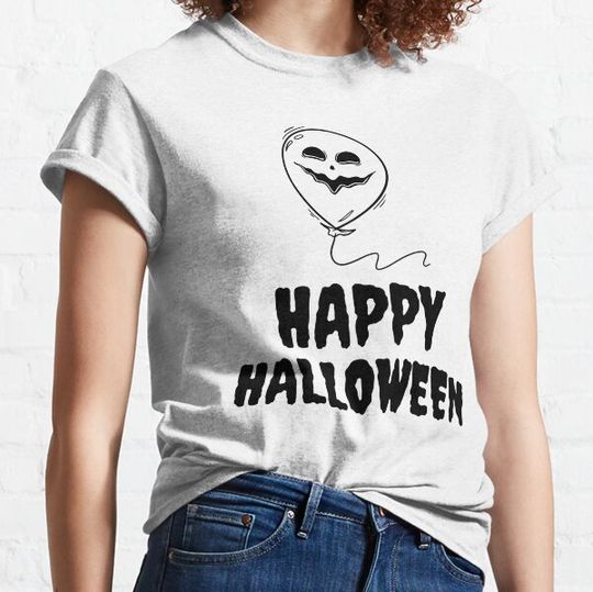 Discover HAPPY HALLOWEEN - GHOST BALLOON T-shirts