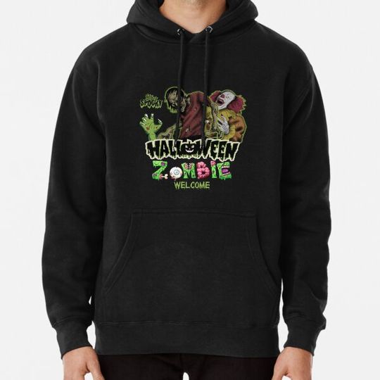 Discover Halloween Zombie Welcome Hoodies