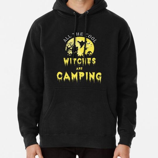 Discover all the cool witches are camping Hoodies