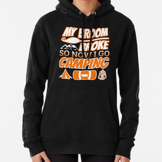 Discover My Broom Broke So Now I Go Camping,Halloween camping T-shirt. Hoodies
