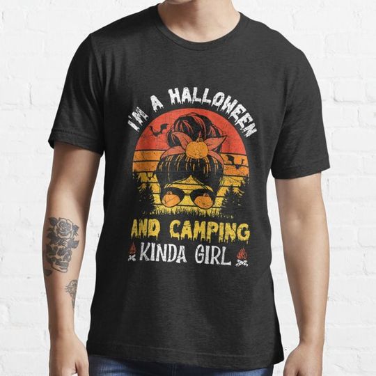 Discover Halloween Girl Camping Queen T-Shirt - Fun Halloween Apparel