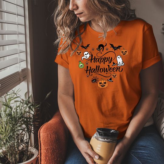 Discover Happy Halloween Pumpkins Gift T-Shirt