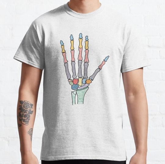 Discover Anatomy of Bones Hand T-shirts