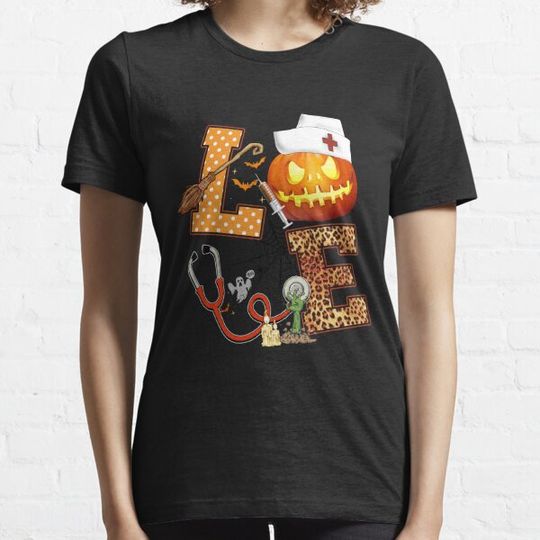 Discover Love Nurse halloween funny costume scary nursing T-shirts